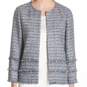 Lafayette 148 Aisha Exhibition Tweed Jacket XS NWT